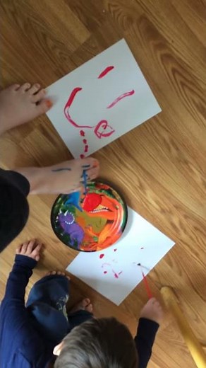 Painting with feet