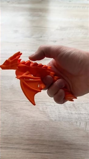 3D Printing Articulated Dragon 🐉 Flying Moving Toy – So Satisfying #3d #3dprint