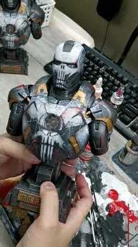 Hot Toys Iron Man mark 7 1/4 scale bust custom repaint. 🧿🙏