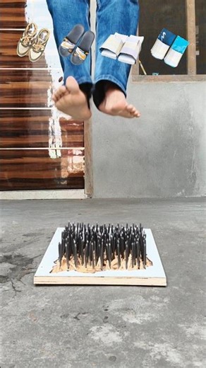 😱 Which sleeper protect my foot ? “Performed with safety gear – Do not try” l #shorts