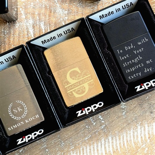 Personalized Zippo Lighter: Custom Engraved Gift for Men - Etsy
