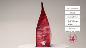 Red Rooster Coffee, Flight Seasonal Espresso – Light-Medium Roast Whole Bean Coffee – Notes of Cranberry, Dark Chocolate, Pear & Nutmeg – Blend of Washed & Natural Processed Beans, 5LB bag, Whole Bean