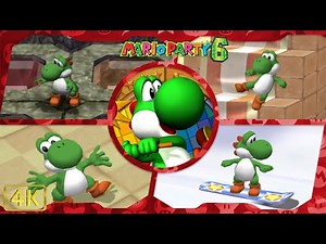All Minigames (Yoshi gameplay) | Mario Party 6 ⁴ᴷ