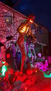 37K views · 305 reactions | The Fife family who spend an entire week making their home a Halloween house of horrors  Vicki Bell, Greg Williams and son Travis, 9, source decorations from the USA and Canada to create Leven Halloween House. Read more: https://eu1.hubs.ly/H0djDXB0 | The Courier UK | Facebook