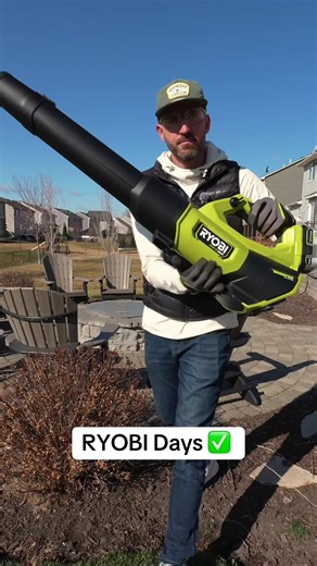 Get this 18V ONE HP Brushless 510 CFM Blower FREE during RYOBI Days @Ope | It’s Mow Time 🌱 #ryobi #ryobitools #homedepot