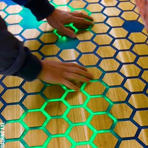 19K views · 192 reactions | Making a Responsive Smart Table Using Epoxy Resin Partner: Dashing Axe: youtube.com/channel/UCYzxrBQ4YacNcIhCNeaAvFA Follow: instagram.com/lihojtopor/ Лихой ТопорЪ | Handy Panda | Facebook