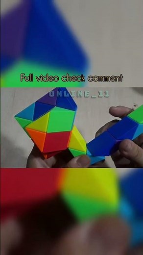 Short Rubik's snake 24 small fish shape