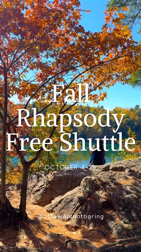 🍁 The Fall Rhapsody FREE Shuttle is back in Gatineau Park! 🍂✨ From October 4 to October 26, 2025, you can ride the shuttle and enjoy the stunning fall colours without worrying about parking. 🙌 🚌 When it runs: ✔️ Weekends & Holidays (incl. Oct 13 – Thanksgiving Monday) ✔️ Every 20 minutes between Ottawa ↔ Chelsea Visitor Centre (last stop) ▪️ First departure Ottawa: 9:10 am ▪️ Last departure Ottawa: 3:10 pm ▪️ Last departure Visitor Centre: 4:45 pm ▪️ Full route: ~90 min 🌟 Main stops include