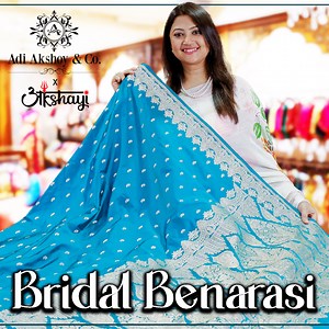 9.6K views · 67 reactions | Wedding Banarasi Saree from Adi Akshoy &...