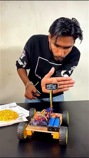 Human Following Robot testing #make #science #shorts