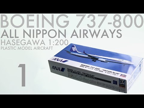Hasegawa 1/200 Boeing 737-800 #ANA 製作記 1 - 青22号