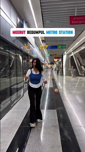 ✨ Meerut ki Pehli Metro 🚇 Begumpul Station 🌍 World’s Deepest Metro | Proud Moment ❤️#BegumpulMetro