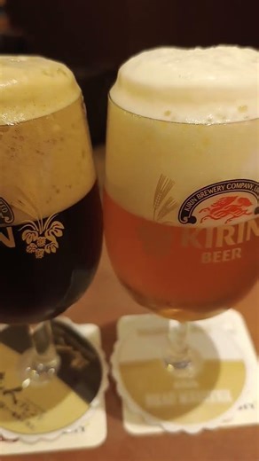 ３度注ぎで提供に４分かかるビール #beer #shibuya #kirin