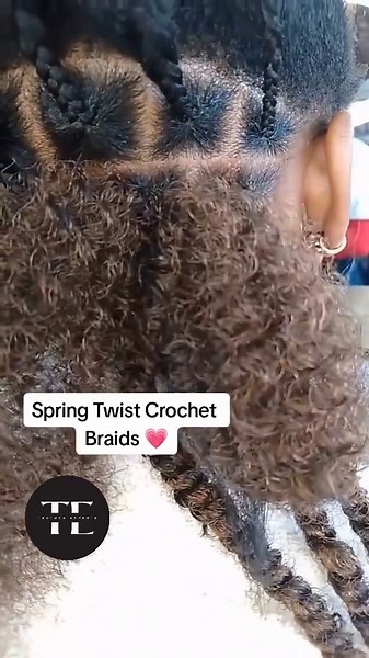 Textured Hair Education | Spring Twist Crochet Braids. ✨ 🎥 @braidstribe | Instagram