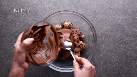 Ferrero Rocher Brownie Ice Cream Bites