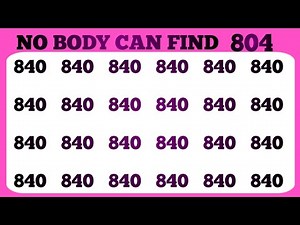 Find The Odd One Out | Test Your Observation Skills 👀 | Challenge Number And Letter Edition