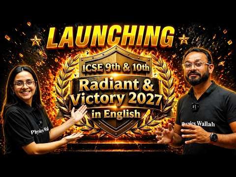 Your Success Journey Starts Today ICSE Class 9&10 Students🔥 With Victory & Radiant Batch in English