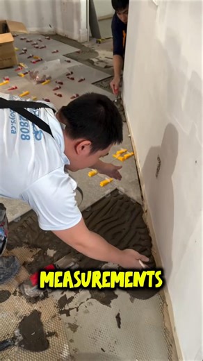 The precision of a professional tiler #shorts