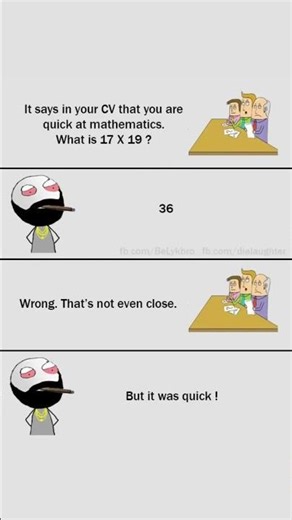 Quick Math Job Interview Meme 😂🔥 #answer #funny #memes #relatable