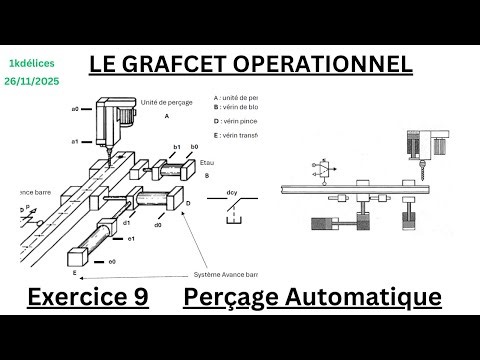 Grafcet Exercice 9- Perçage Automatique