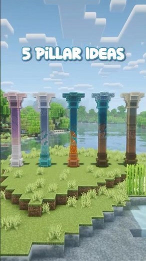 TOP 5 Gradient Pillar Designs You Need in Minecraft building