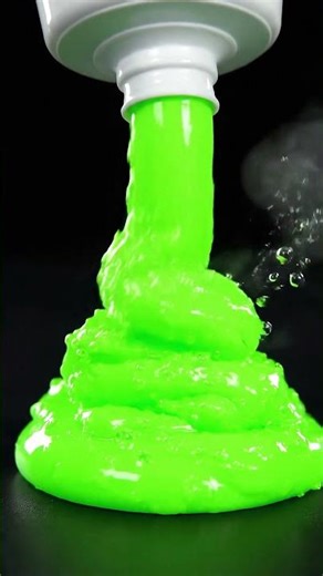 NEON ACID Slime Squeeze ASMR: Satisfying Toxic Goo from Tube! #slimeasmr #oddlysatisfying #asmr