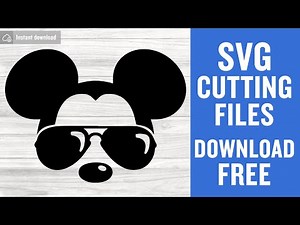 Mickey Mouse Sunglasses Svg Free Cut File for Cricut