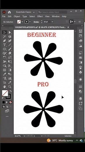 Tips and Tricks Of Adobe Illustrator free toturial. Two different methods to make a design #editable
