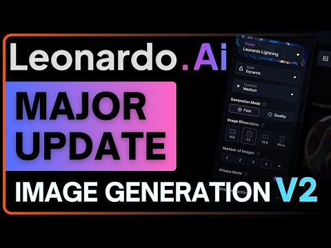 Leonardo AI Update: NEW Image Generation V2