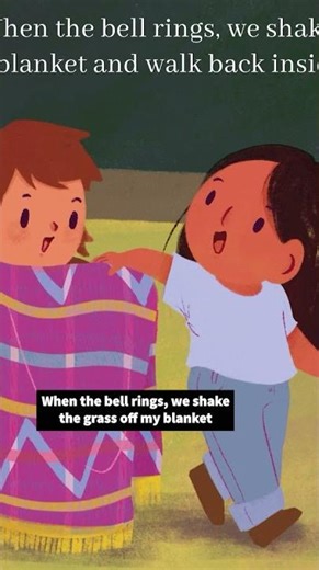 A blanket from her abuelita helps her make friends