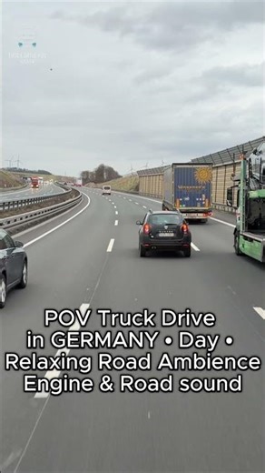 POV Truck Driver Europe • Calming Road Noise & Engine Sound #asmr #truckinglife #relaxing