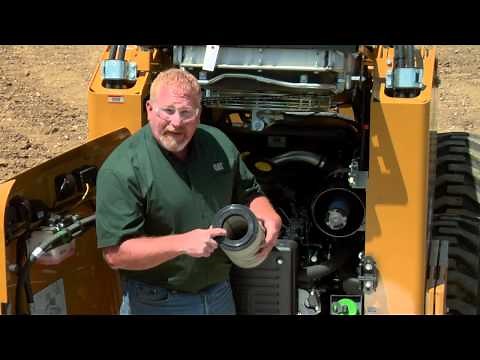 Cat® Skid Steer Loader | Air Filter & Dust Ejector Maintenance