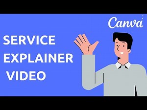 I made Service Explainer - Free Animated Video Template in Canva