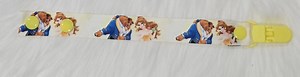 DUMMY/PACIFER CLIPS Disney Beauty and Beast With Yellow Clip - Etsy
