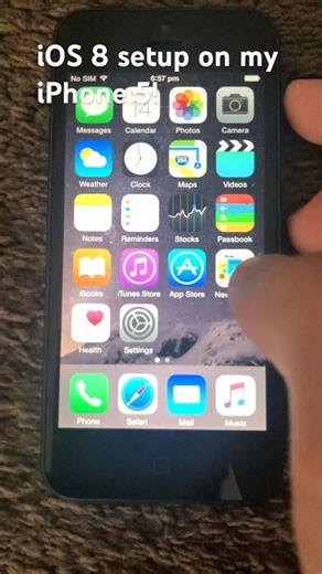 iOS 8 setup on my iPhone 5! #ios