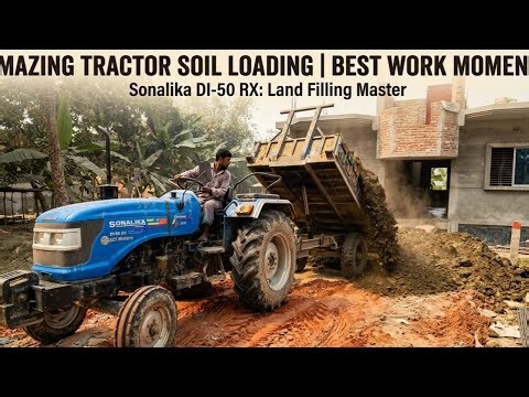 Amazing Tractor Soil Loading for House Land Filling | Best Tractor Work Moments
