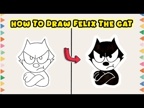 How to Draw Felix the Cat – Classic Disney Character Drawing
