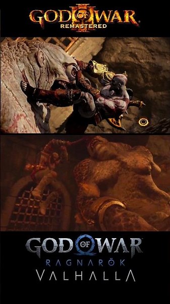 God of War Cyclops Brutal Kill Comparison 🔥 Gow3 vs GoW Valhalla DLC