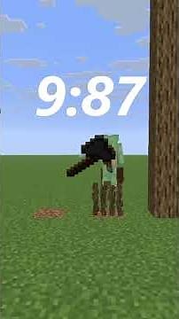 What's the Fastest Axe in Minecraft? #minecraft #meme