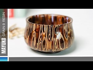 Cinnamon Wood & Resin Bowl – Watch More on My New Channel!