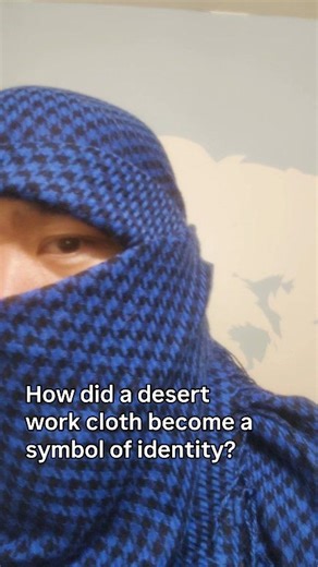 The keffiyeh began as a practical head cloth in ancient Mesopotamia, worn by farmers, shepherds, and fishermen who needed protection from sun, wind, and dust. Made from breathable cotton or wool in a loose weave, it created shade while allowing air to circulate, making it well suited to the climate of the Tigris–Euphrates region. Over time, this simple square cloth spread across the Near East, and what started as environmental workwear gradually took on social meaning. The addition of the agal c