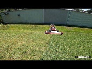 Extreme Mowing on Hillside with VENTRAC Wide Area Mower - Hang on Tight!