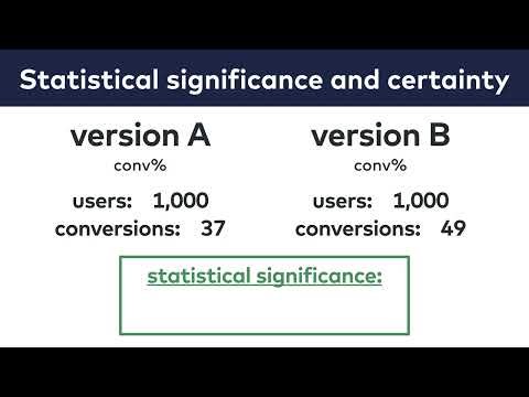 A/B Testing Course 014: Statistical significance, confidence level and the certainty of your results