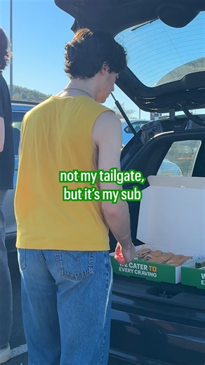 The catering everyone is eyeing 👀 #Subway #Football #Tailgate | Subway