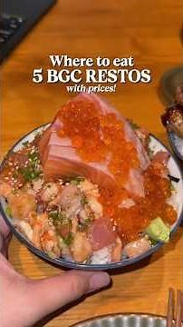Where to eat in BGC
