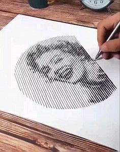 Watch till the end. Great technique! Hollywood celebrities pen art 🖋️.. | Arts Point