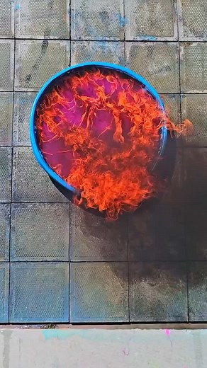 @luslum1305 on Instagram: "Pool on Fire – Fiery Explosion You Can’t Miss!” #satisfying #asmr #experiment #science"