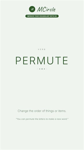 Learn English: What is Permute? | Vocabulary Shorts