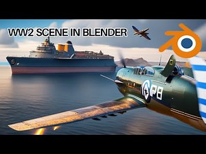 EPIC World War 2 BATTLE SCENE in Blender 4.0! | INSANE REAL-TIME (EEVEE)