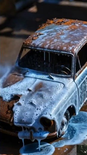 Extreme Rust Removal on Metal Toy Car | Satisfying Full Surface Restoration in 4K